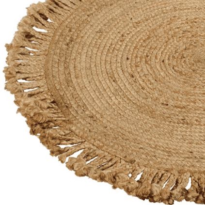 Tapis rond en jute TRIBAL 90cm