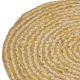 Tapis jute et coton rond TRIBAL 90cm