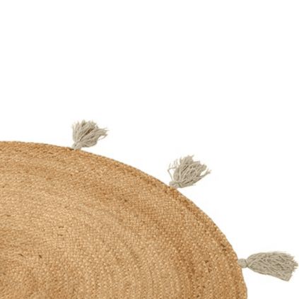 Tapis jute rond TRIBAL 90cm