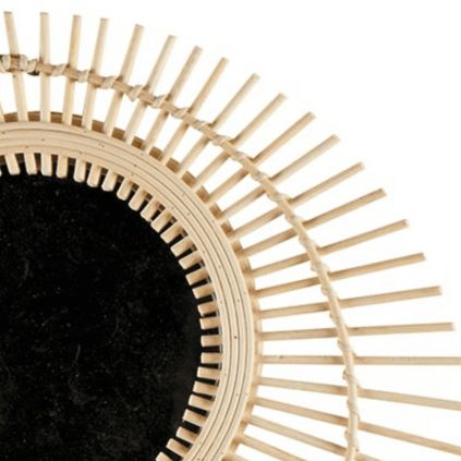 Miroir en bambou rond RATTAN 45cm
