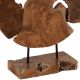 Sculpture decorative en teck recyclé  pièce unique RACINE 50cm