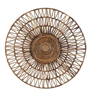 Décoration murale naturelle feuille bananier TRIBAL 90 cm