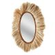 Miroir mural décoratif en Abaca forme ovale Déco Bali TRIBAL 65 cm