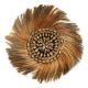 Décoration murale fibre d'Abaca et coquillages TRIBAL 55 cm