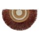 Décoration murale demi-lune en fibres naturelles TRIBAL 75 cm