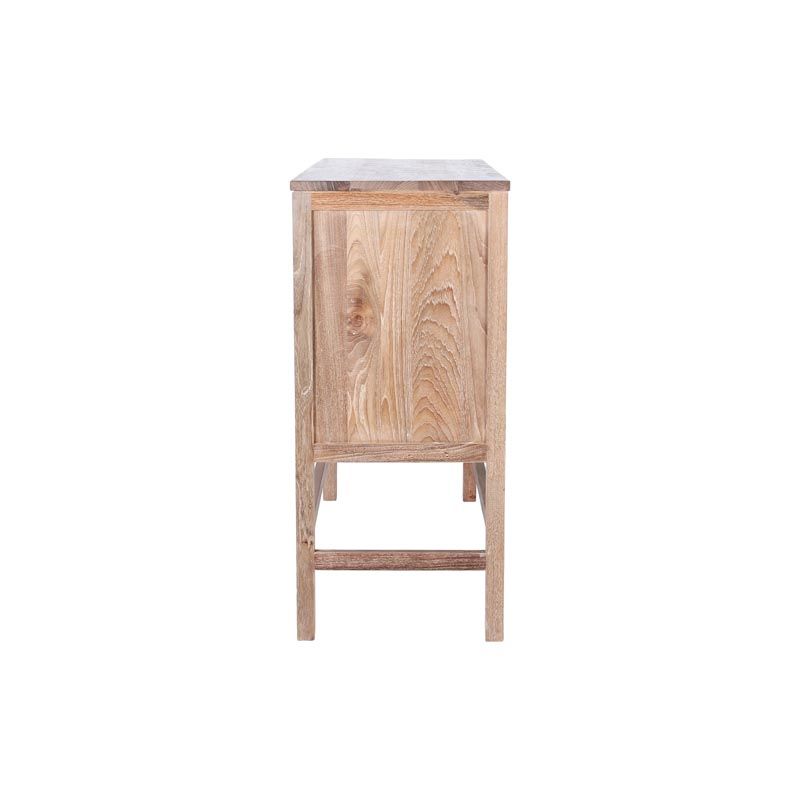 Vitrine basse en teck massif recyclé POHON 120cm