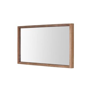 Miroir modulable en teck recyclé massif POHON 65cm - A