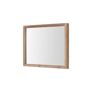 Miroir modulable en teck recyclé massif POHON 50cm - C
