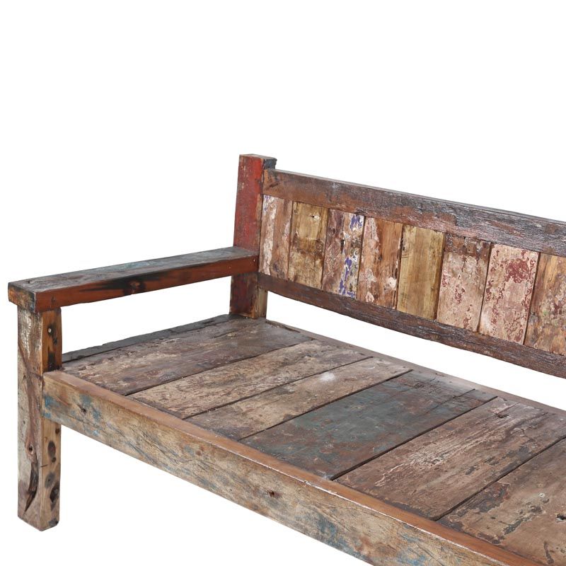 Canapé bois de bateau recyclé BOATWOOD 200cm
