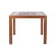 Table repas bois de bateau recyclé carrée BOATWOOD 100cm