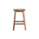 Tabouret de bar bois de bateau BOATWOOD 45cm forme naturelle