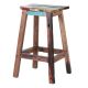 Tabouret de bar bois de bateau BOATWOOD 45cm forme naturelle