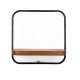 Etagère murale teck et métal recyclés SHELFMATE Ovale 35cm - B