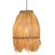 Suspension avec franges en abaca naturel TRIBAL 30cm