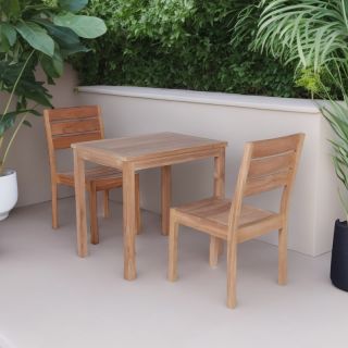 Table extérieur 2 personnes rectangulaire 80x60cm JATI