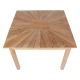 Table de jardin carrée en teck massif 100cm JATI