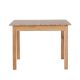 Table de jardin carrée en teck massif 100cm JATI