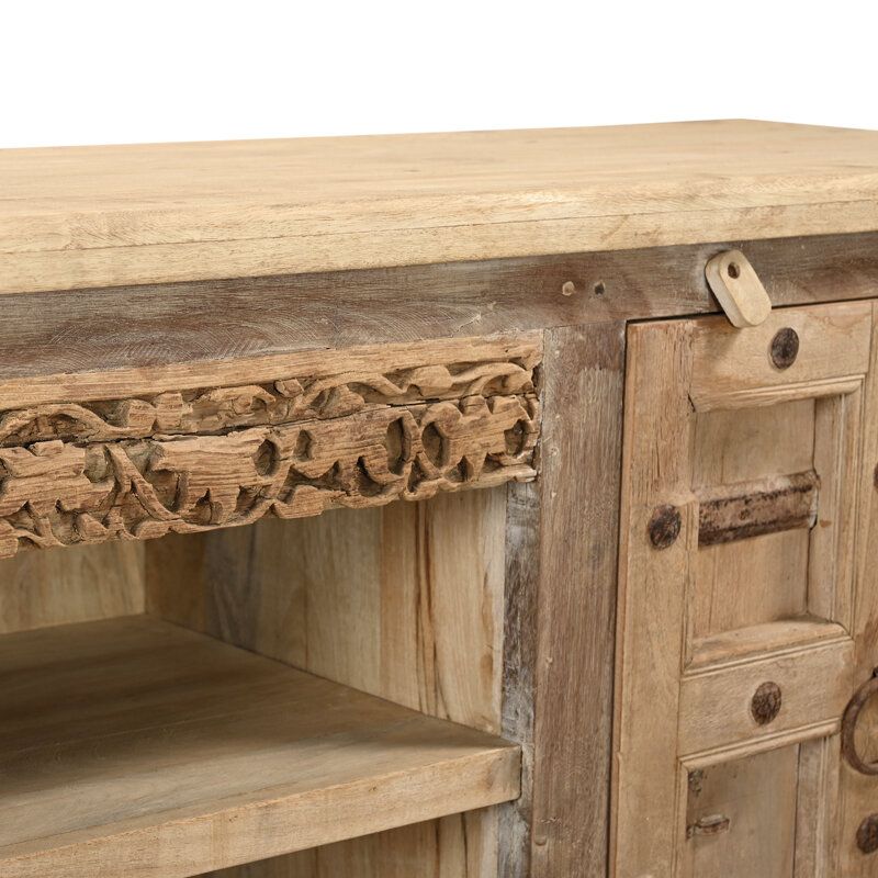 Meuble TV indien bois exotique recyclé 157cm INDIA