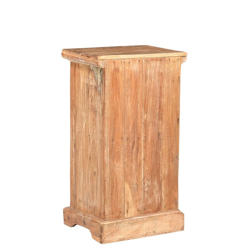 Table de chevet indienne bois exotique 42cm INDIA
