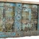 Grand coffre indien bois exotique recyclé 181cm INDIA