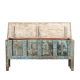 Grand coffre indien bois exotique recyclé 181cm INDIA