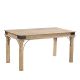 Table repas indienne bois massif recyclé INDIA 172cm