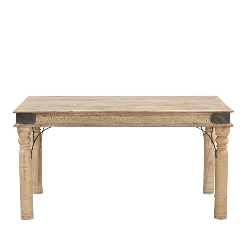Table repas indienne bois massif recyclé INDIA 172cm