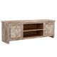 Meuble TV bois sculpté 191cm MOZAIK