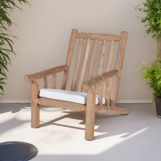 Fauteuil jardin relax branches de teck 75cm BRANCHE