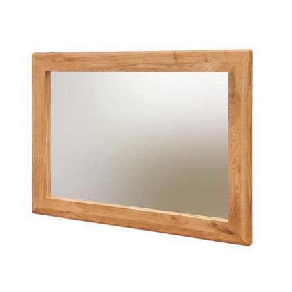 Miroir Rond Chêne Massif Signature Mobilier Deco Campagne Chic
