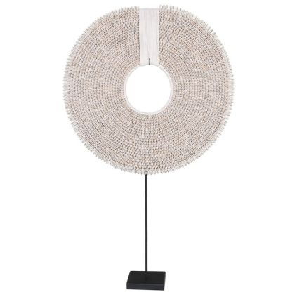 Grand collier coquillages déco ethnique TRIBAL h85cm rond