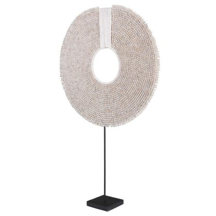 Grand collier coquillages déco ethnique TRIBAL h85cm rond