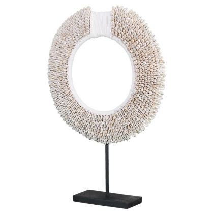 Collier coquillages déco ethnique TRIBAL h40cm rond