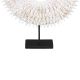 Collier coquillages déco ethnique TRIBAL h40cm blanc
