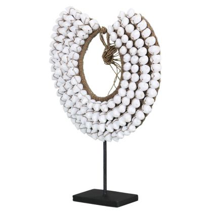 Collier coquillages déco ethnique TRIBAL h40cm boules