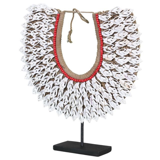 Collier Tribal En Coquillages Irisés – Style Latmul  Papouasie Nouvelle Guin%c3%a9eune P