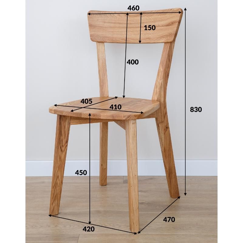Chaise De Salle à Manger En Bois Style Moderne - Couleur Blanc/Gris - Occasion