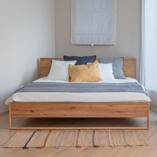 Lit chêne massif 160x200cm Oslo