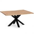 Table industrielle carrée acacia live edge IRON 150cm