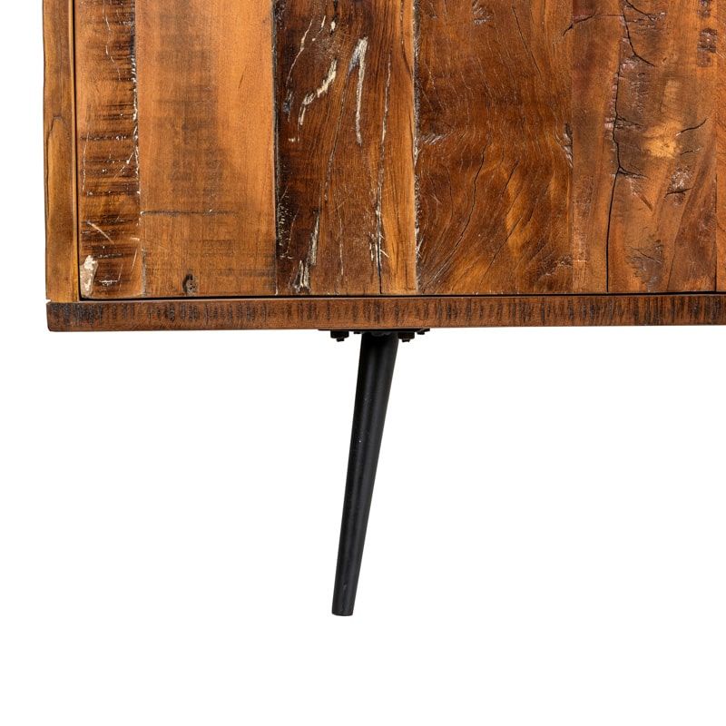 Petit buffet en bois recyclé vintage MERAKI 90cm