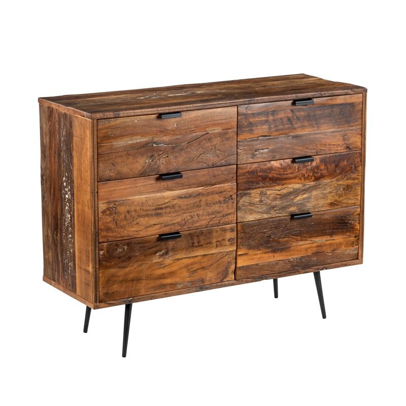 Commode bois recyclé vintage MERAKI – charme et authenticité