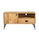 Petit meuble TV bois massif scandinave SEVENTIES 115cm