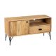 Petit meuble TV bois massif scandinave SEVENTIES 115cm