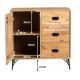 Petit buffet bois massif scandinave SEVENTIES 85cm
