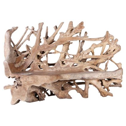 Banc haut racine de teck RACINE ~210cm