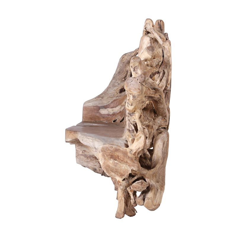 Banc haut racine de teck RACINE ~210cm