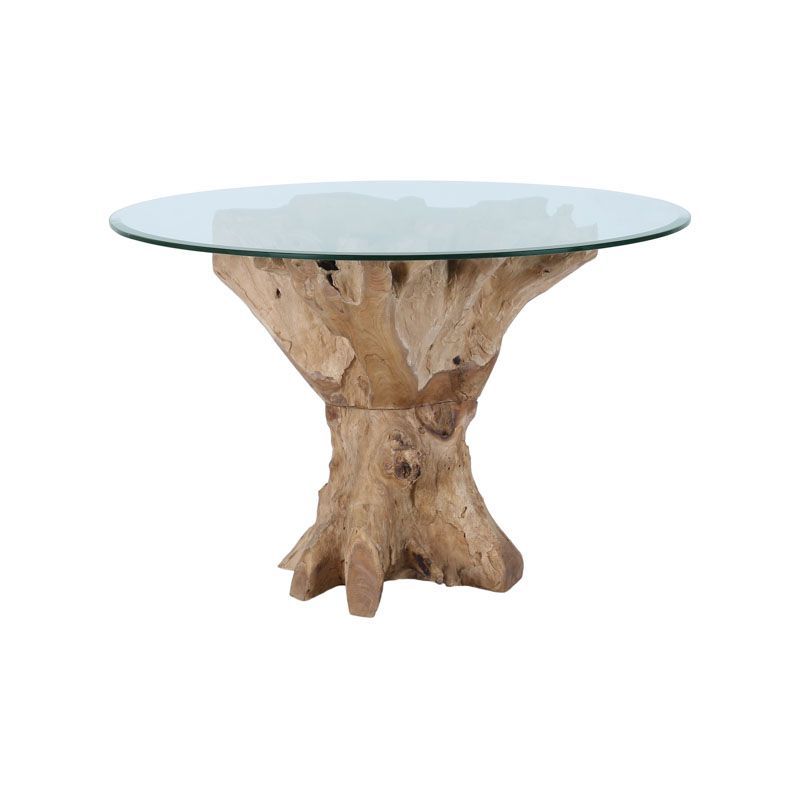 Table repas racine de teck Ø120cm RACINE ronde