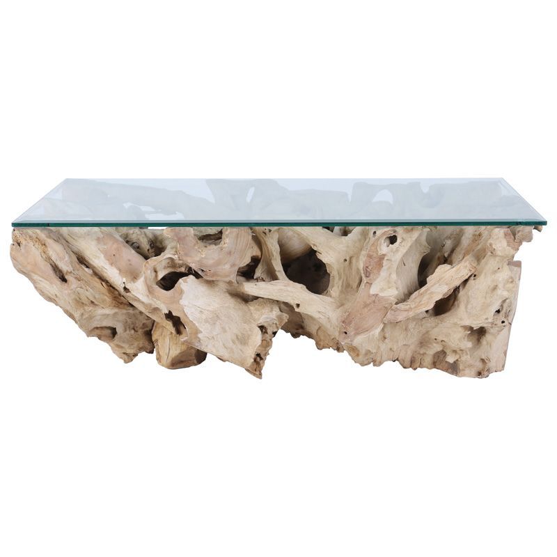 Table basse racine de teck 120cm RACINE rectangulaire