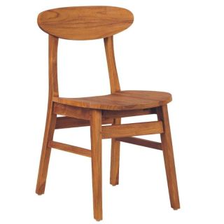 Chaise teck massif design SALVADOR 48cm