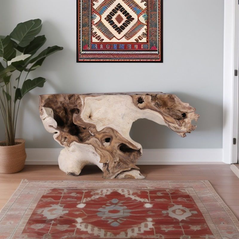 Console en racine de suar massif SAMANEA 169cm n26